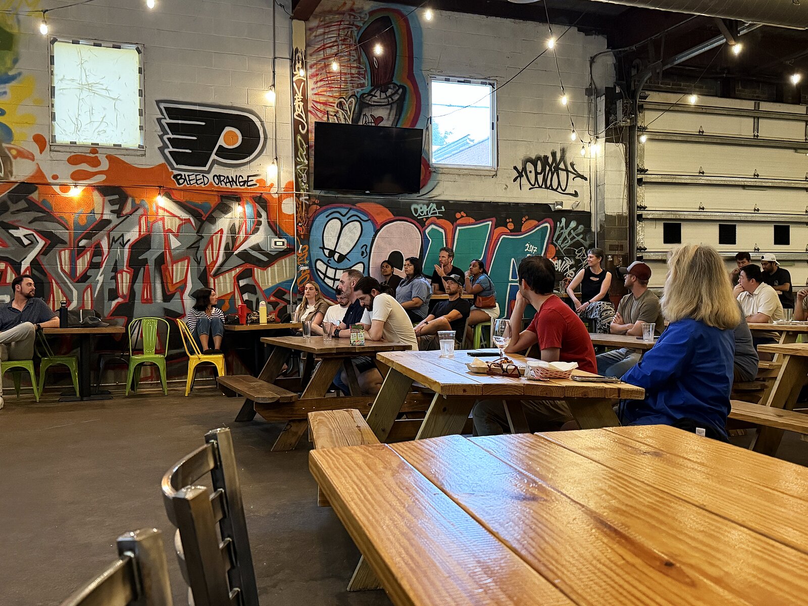 The room at Root Down during the meetup
